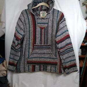 Multicolor Baja Joe Mexican Hoodie Size M